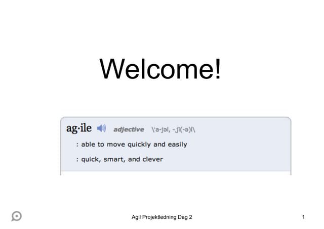 Agile project management day 2