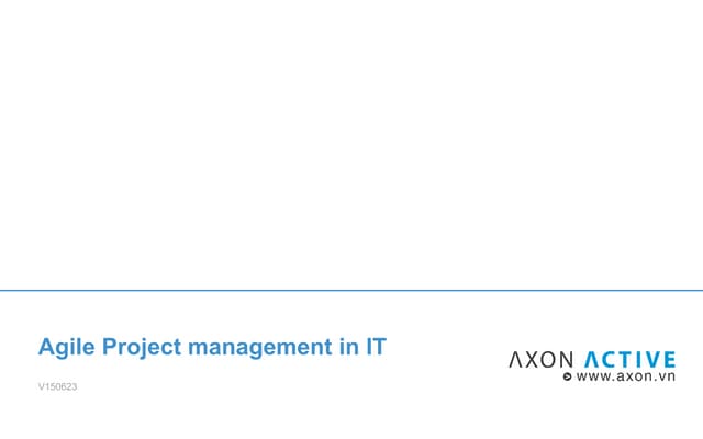 Agile project management in IT - Sebastian Sussmann