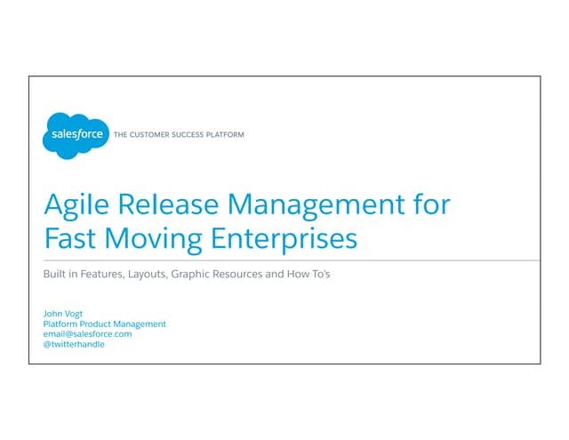 Agile Release Management for Fast Moving Enterprises