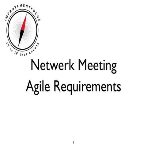 Agile requirements