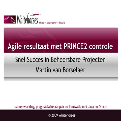 Agile Resultaat Met PRINCE2 Controle V1 0