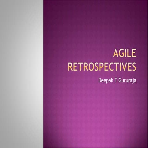 Agile retrospectives