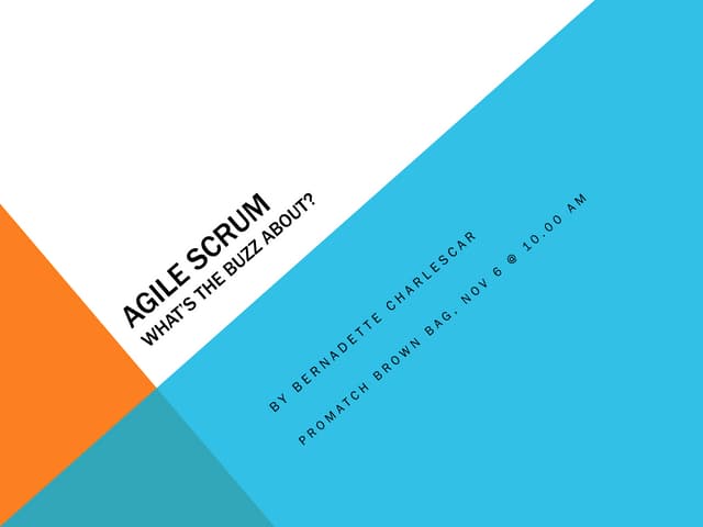Agile scrum brown bag