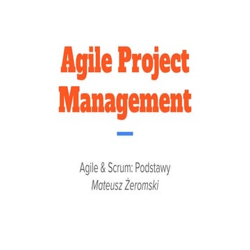 Agile & Scrum podstawy