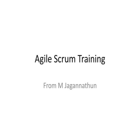 Agile Scrum training