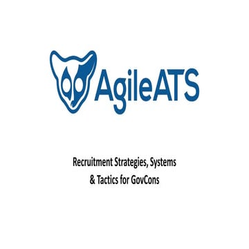 SPONSORED CONTENT - AGILE ATS - Recruiting Strategies Systems & Tactics ...