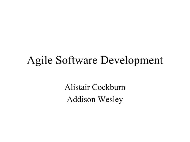 Agile software development