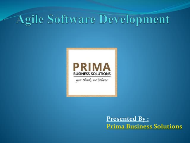Agile software development and its methodology
