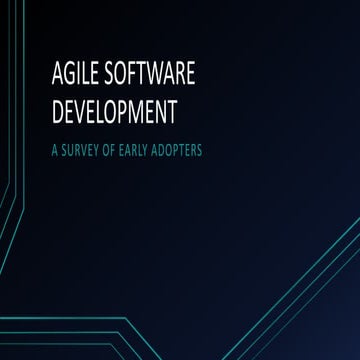 Agile software development