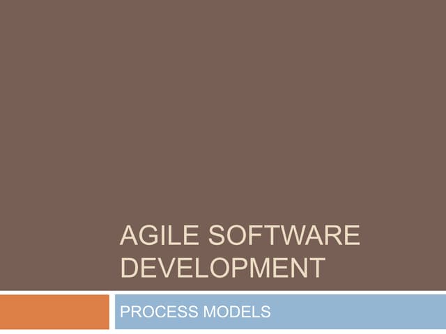 Agile software development 