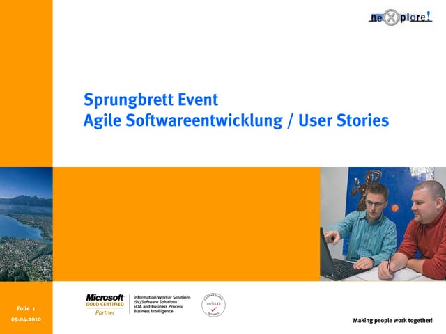 Agile Softwareentwicklung / User Stories
