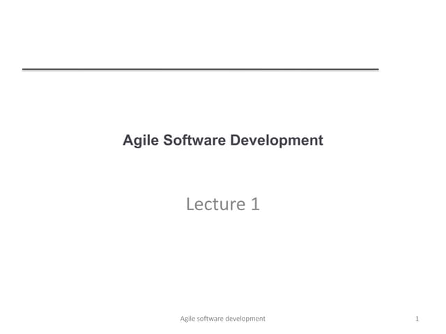 Agile software process
