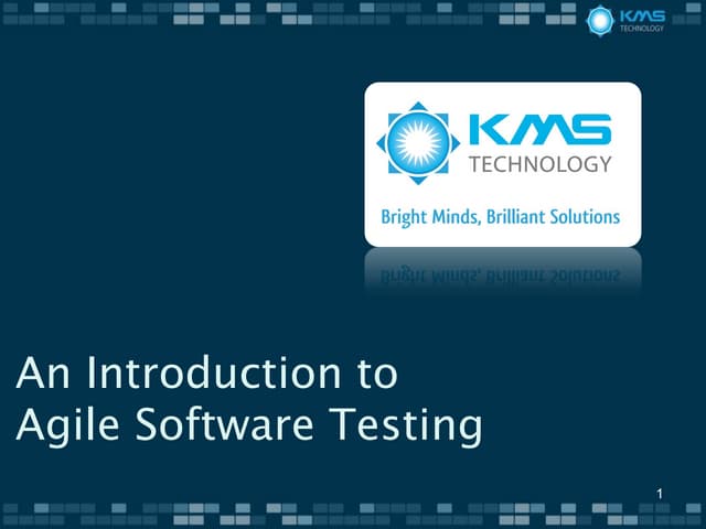 Introduction to Agile software testing