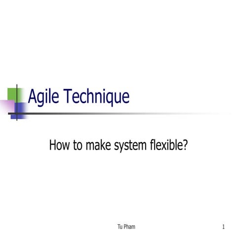 Agile technique | PPT