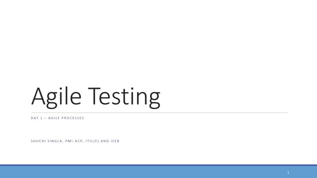 Agile Testing 