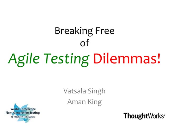Agile Testing Dilemmas