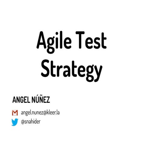 Agile Test Strategy