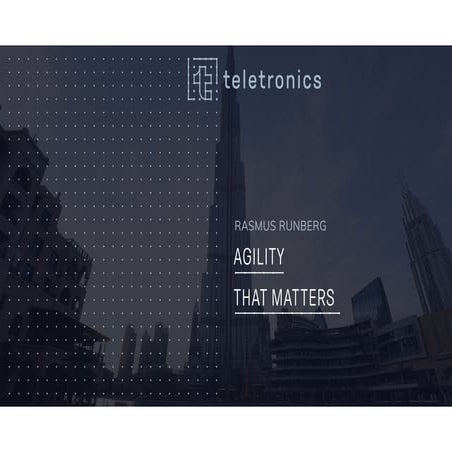 Agile ME 2018 - Agile That Matters