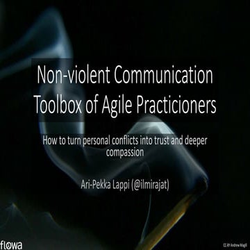 Agile toolbox for nonviolent communication