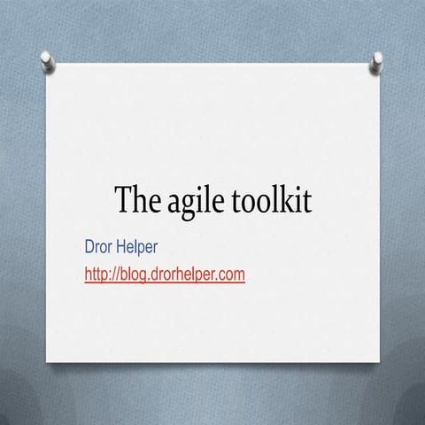 Agile toolkit