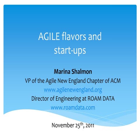 Agile tour 2011   marina shalmon