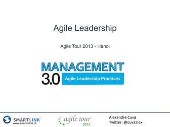 Management 3.0 Keynote in Agile tour 2013 Hanoi