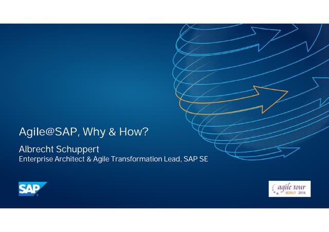 Agile @SAP Why and How?