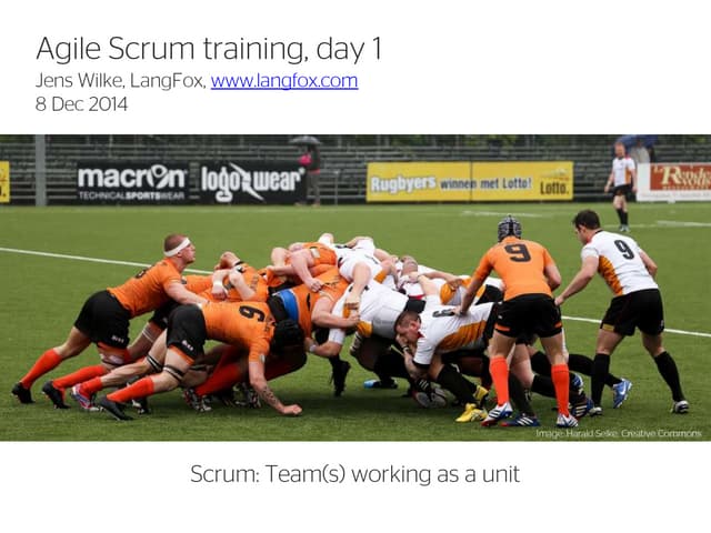 Agile Scrum Training, Day 1 (1/2)