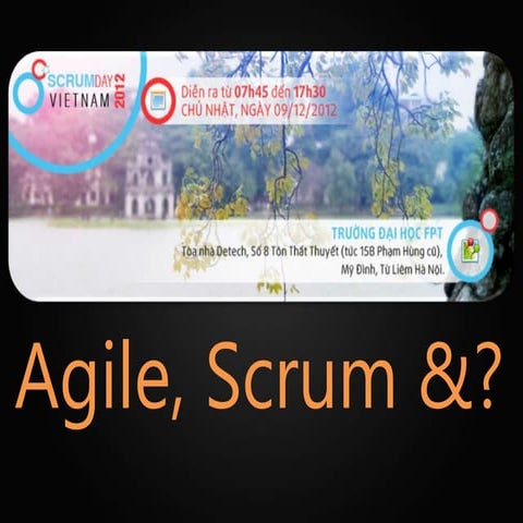 ScrumDayVietnam 2012 - Agile tutorial -Tan