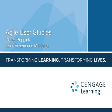 Agile User Studies (Agile & Beyond 2012)