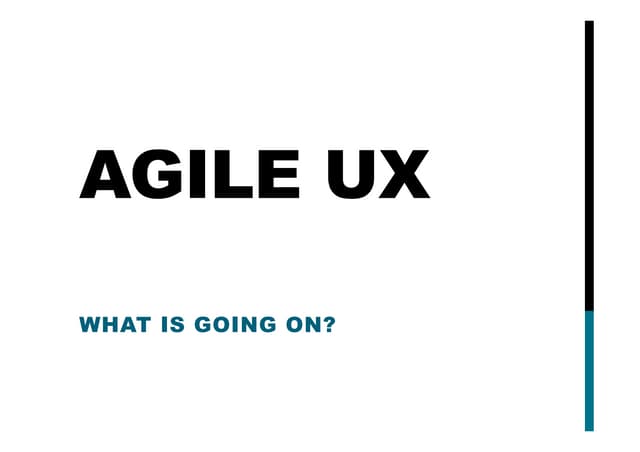 Agile UX af Tina Øvad, Radiometer Medical og AAU