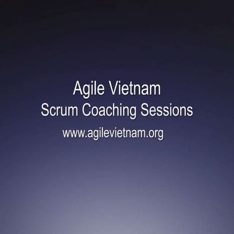 Agile vietnam scrum coaching sessions