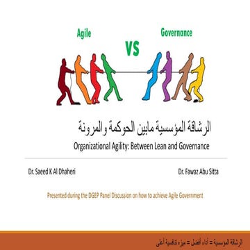 Organizational Agility:  Lean Vs. Governance