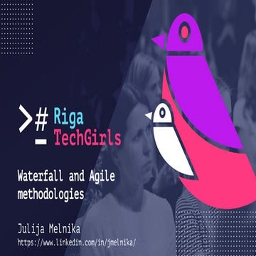 WIT lecture / Waterfall and Agile methodologies