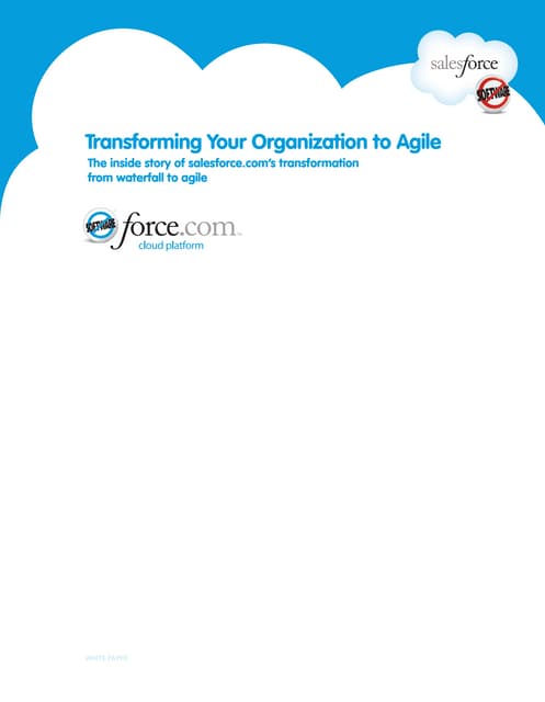 Transforming Your Organization to Agile