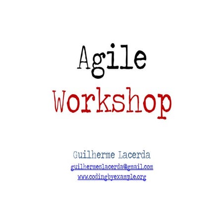 Agile workshop FACENSA
