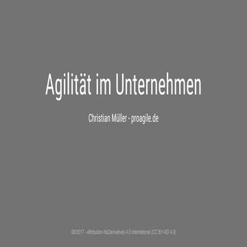 Agilität im Unternehmen