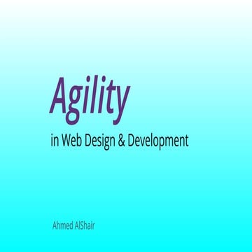 Agility in Web Design & Development