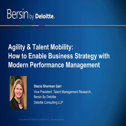 Agility & Talent Mobility how to enable business strategy with modern perform...