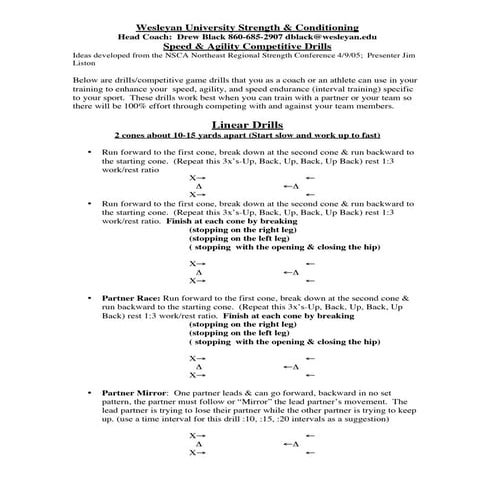 Agility Training Drills | PDF