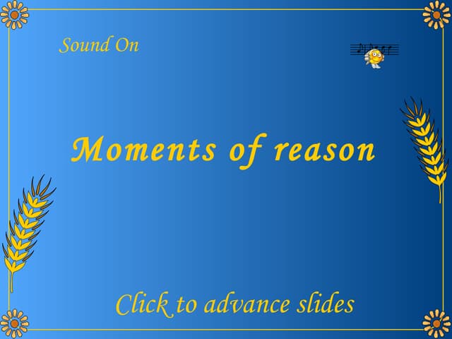 Aging Moments of Reason(2)