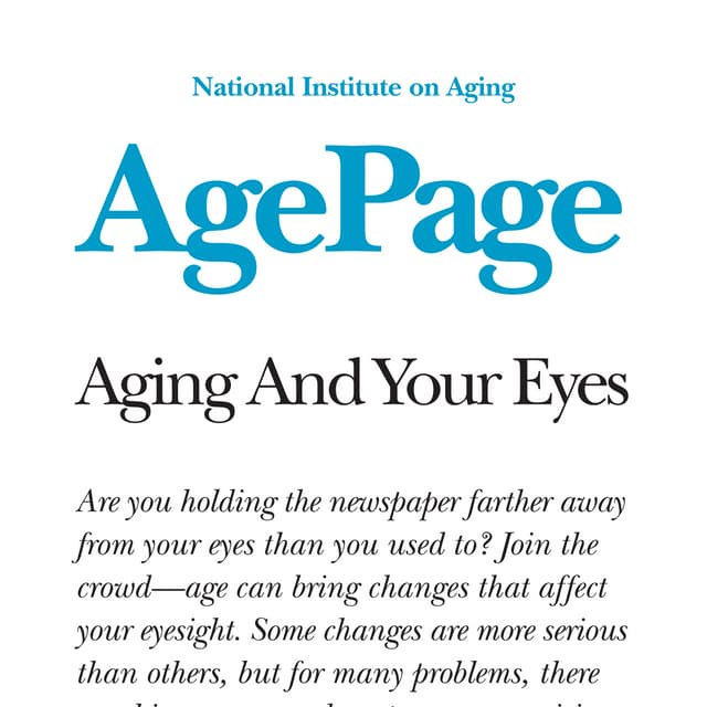Global Medical Cures™ | Aging and your Eyes