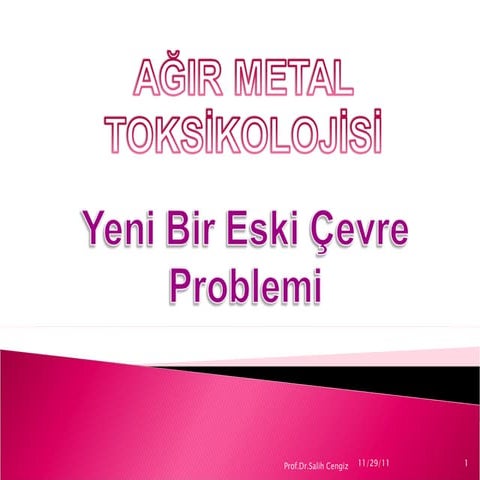 Agir Metal Zehirlenmeleri