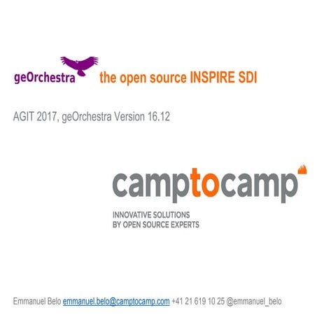 AGIT 2017: geOrchestra 16.12, the open source INSPIRE SDI