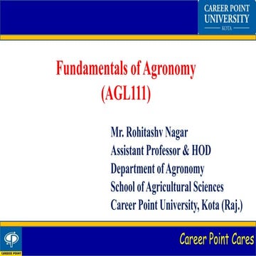 Agl111 Lecture -1