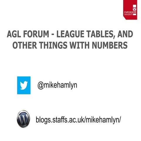 Agl forum november 2015 league tables