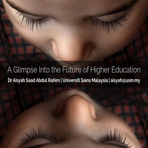 A glimpse into the future of higher education