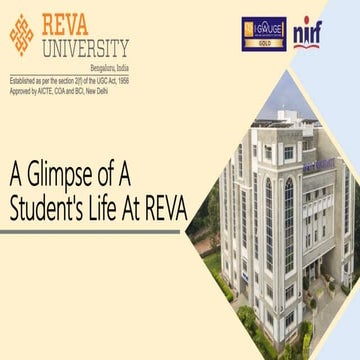 A glimpse of a student's life at REVA Univeristy