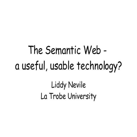 Introduction to the Semantic Web