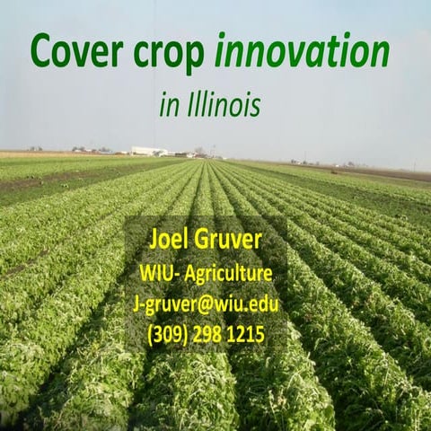 Cover Crop Innovation in IL